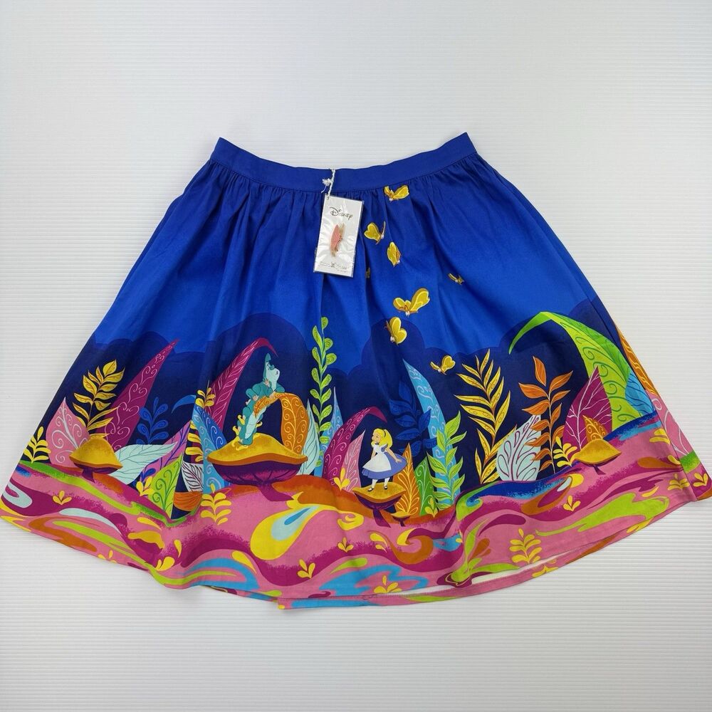 Disney Stitch Shoppe Loungefly Alice Caterpillar Dream Sandy Skirt M NWT Pin - Picture 3 of 16